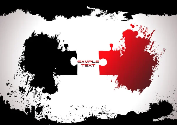 Grunge couleur Puzzle arrière-plan — Image vectorielle