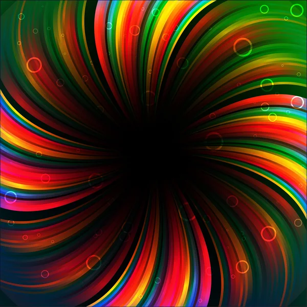 Bannière d'anniversaire arc-en-ciel coloré — Image vectorielle