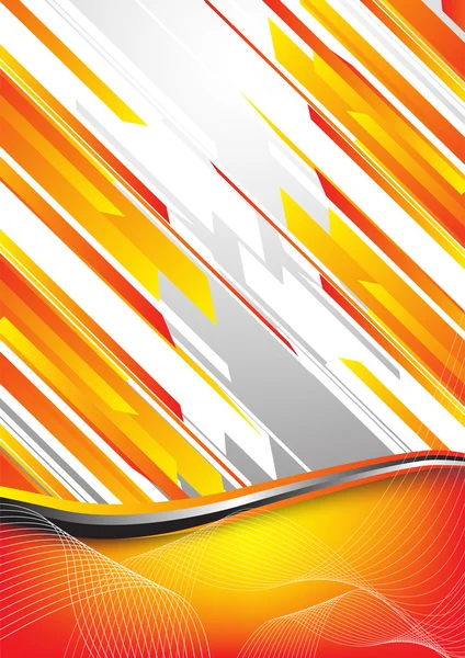 Hi-tech fond orange — Image vectorielle