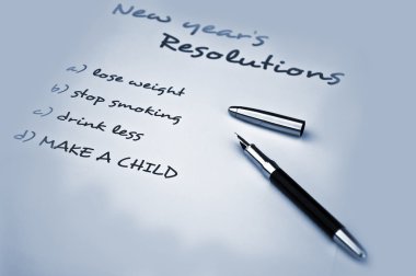 New year resolution clipart