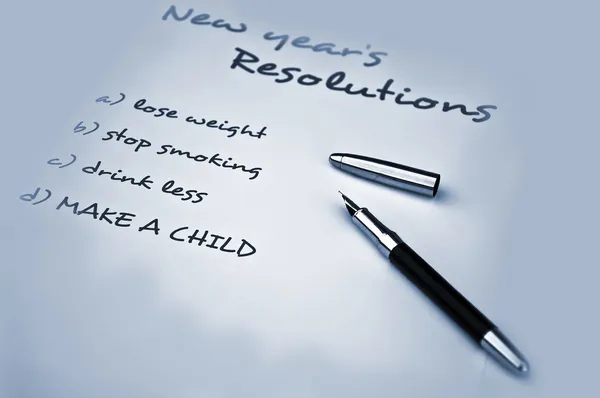 New year resolution — Stock Photo, Image