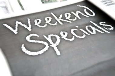 Weekend specials clipart