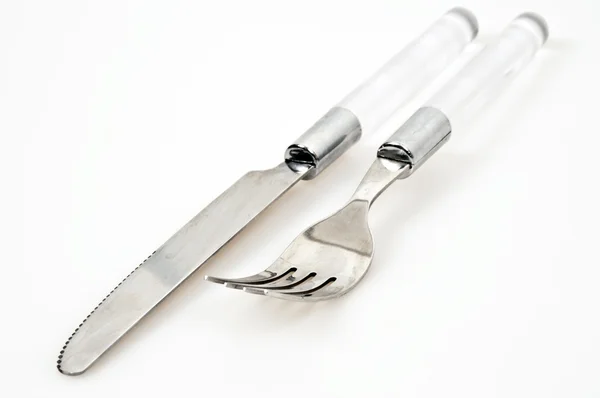 Tenedor y cuchillo —  Fotos de Stock