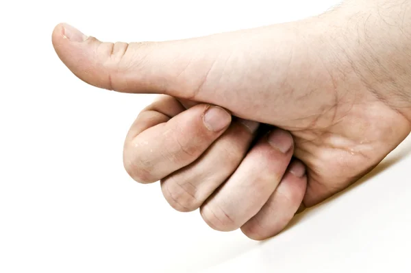 Αρσενικό Χέρι Προβολή Εντάξει Σημάδι — Φωτογραφία Αρχείου