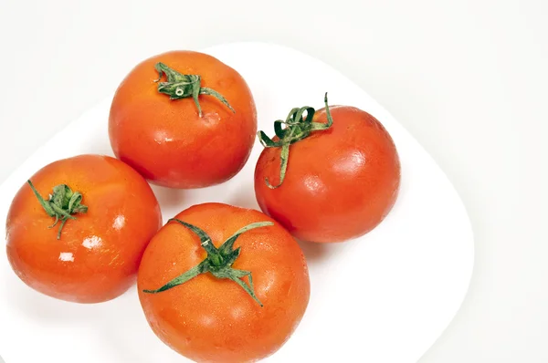 Isolated Tomatoes White Background — Stock Photo, Image
