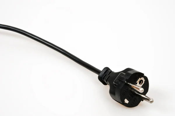 Black cable jack — Stock Photo, Image