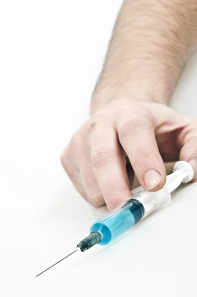 Isolated Syringe White Background — Stock Photo, Image