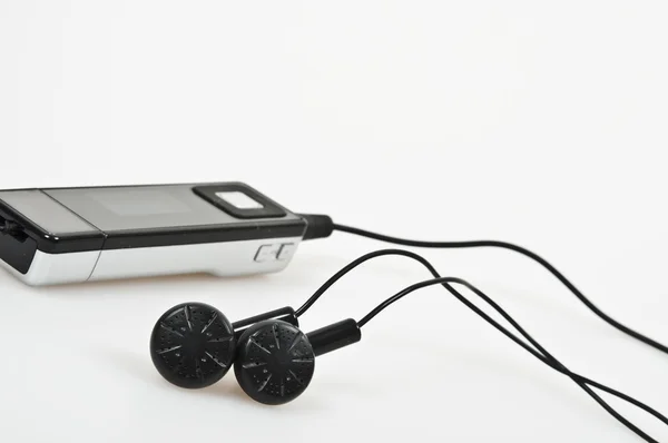 Isolated Mp3 Player Headphones — Stock Photo, Image