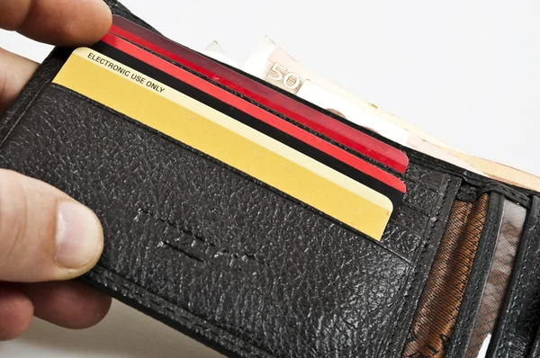 지갑 열기 — 스톡 사진