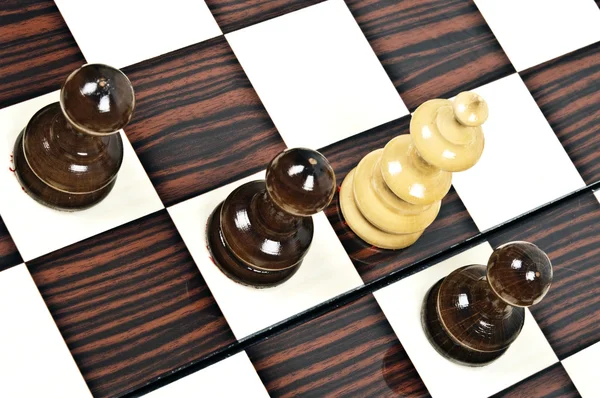 Stół szachowy — Zdjęcie stockowe