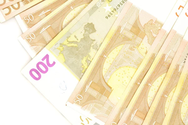 stock image Close up to euro banknotes