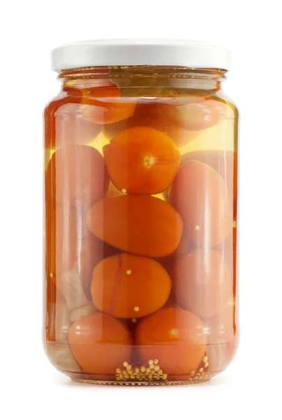 Geconserveerde tomaten — Stockfoto