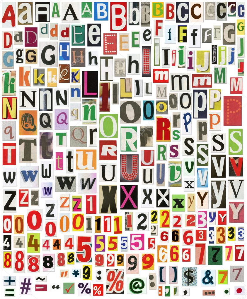 Newspaper alphabet — Stock Photo #4374265