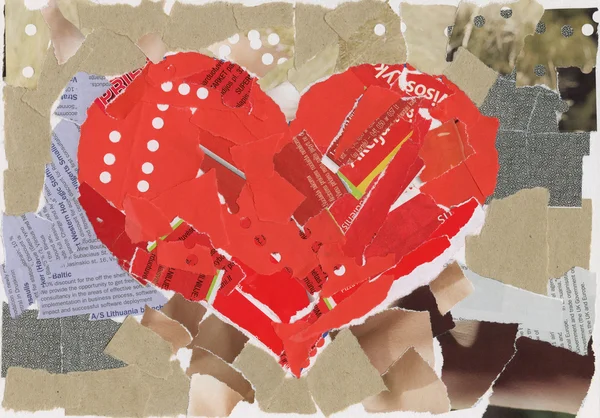 Heart collage — Stock Photo, Image