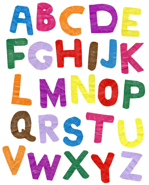 Carta a colori ABC — Foto Stock