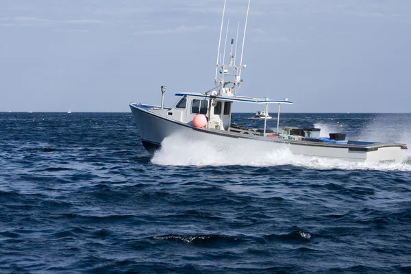 Langosta Barco Pesca Navega Océano Atlántico — Foto de Stock