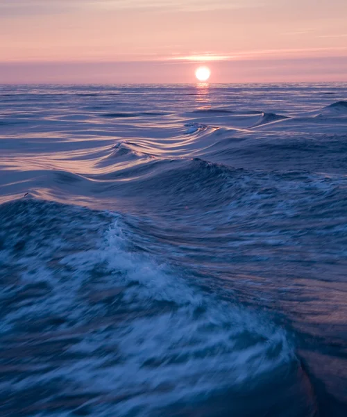 Zonsondergang Atlantische Oceaan Uit Oost Kust Van Canada — Stockfoto