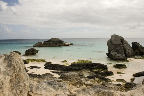 Pláž Horseshoe Bay Ostrově Bermudy — Stock fotografie
