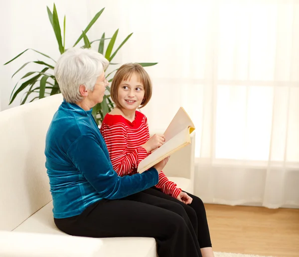 stock image Grandmother with grandchild