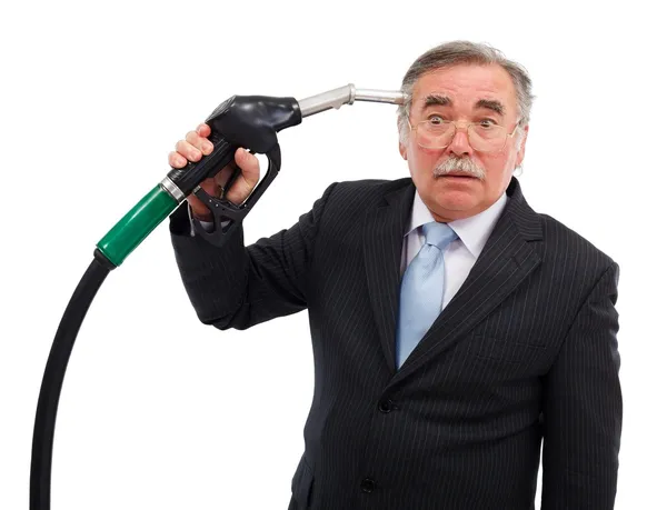 Head shoot with gas nozzle — Stock Photo, Image