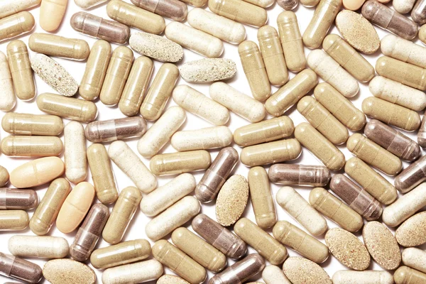 stock image Medicinal pills piled up a bunch