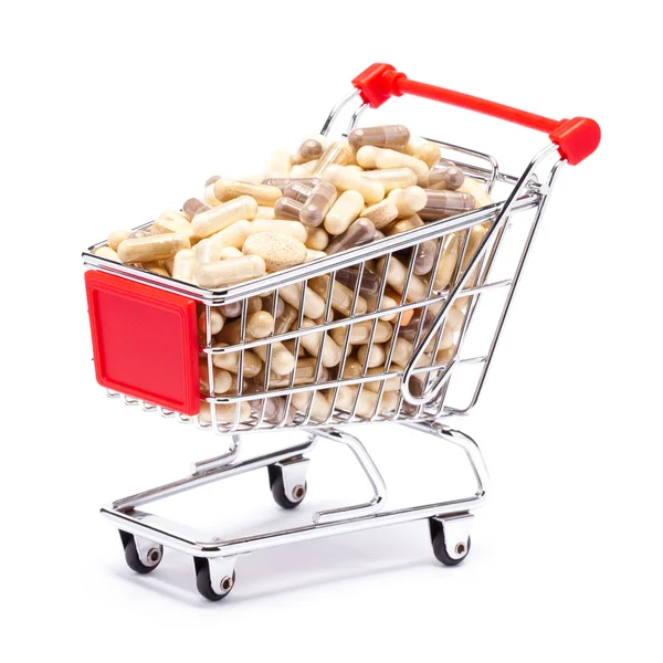 Carts filled with pills — Stock Photo, Image