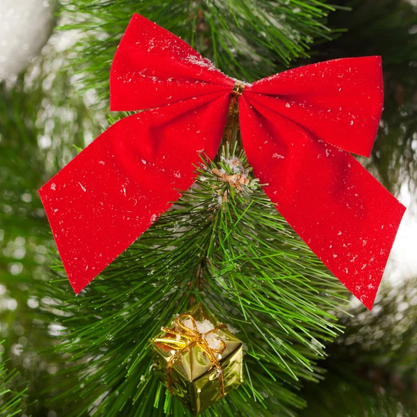 A karácsonyfa zöld ágai — Stock Fotó