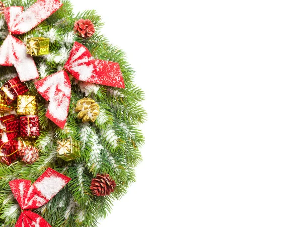 Ramos verdes de uma árvore de Natal — Fotografia de Stock