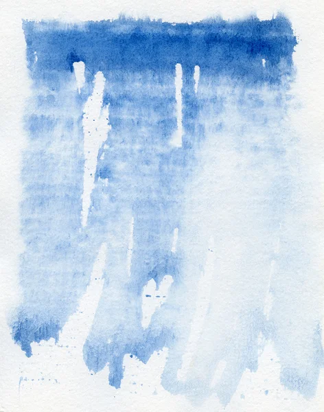 抽象的な青い水彩画の背景 — ストック写真