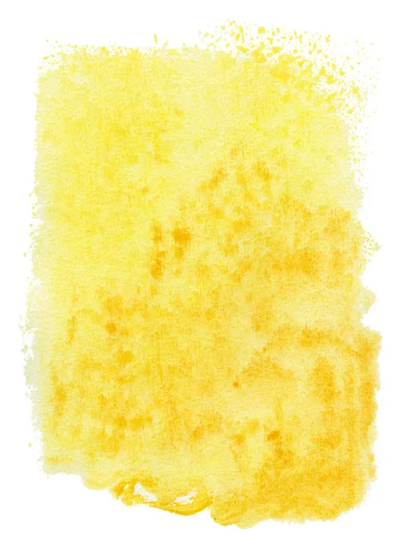 Αφηρημένο κίτρινο φόντο ακουαρέλα — Φωτογραφία Αρχείου