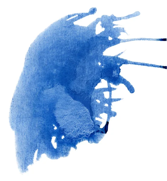 Abstracte Grunge Blauwe Aquarel Achtergrond — Stockfoto