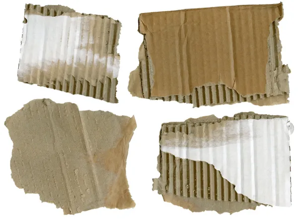 Cardboard pieces, — Stock Photo, Image