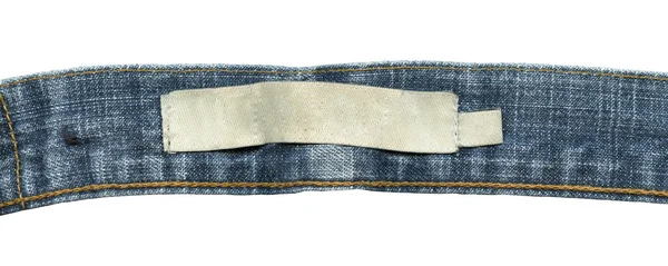 Етикетка пуста джинси — стокове фото