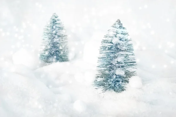 Δύο χριστουγεννιάτικα δέντρα — Φωτογραφία Αρχείου
