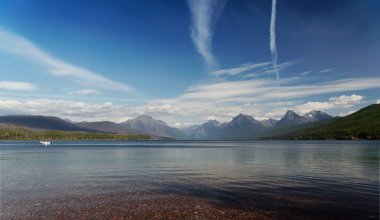 Glacier National Park: Flathead Lake clipart