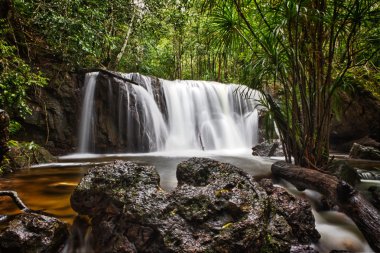 Suoi Tranh waterfalls in Phu Quoc, Vietnam clipart