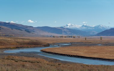 Yellowstone Milli Parkı: Gardner Nehri ile dağların