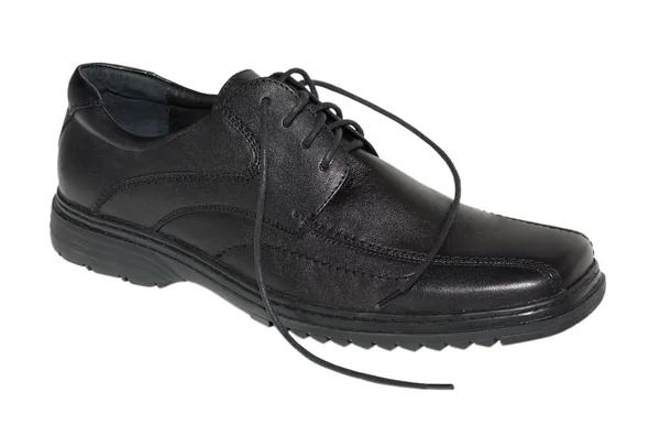 Zapatos negros sobre fondo blanco — Foto de Stock
