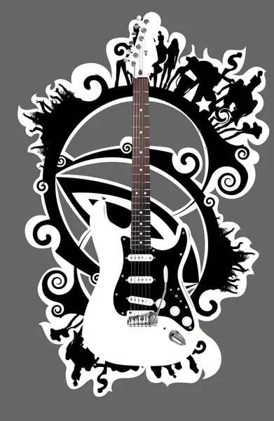 Gitar — Stok Vektör