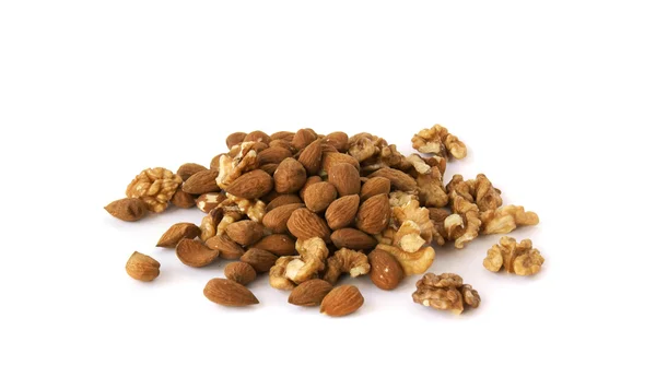 Hill walnuts and almonds — Stock Photo, Image