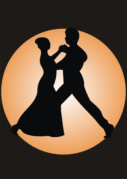 Парный Танец Прекрасный Танец — стоковый вектор