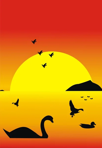 Oiseaux de passage — Image vectorielle