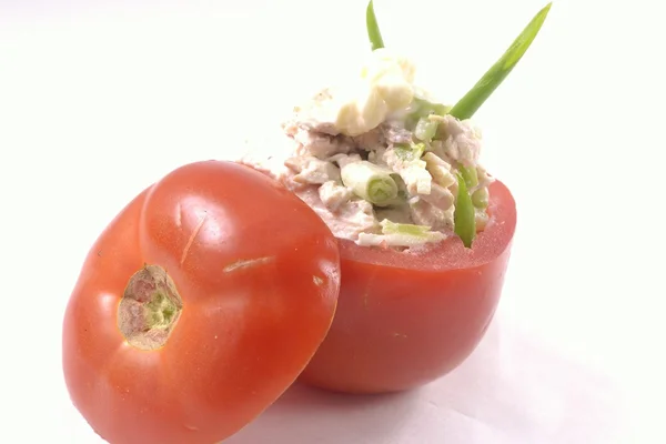 Stuffed Tomato/Chicken Salad — Stock Photo, Image