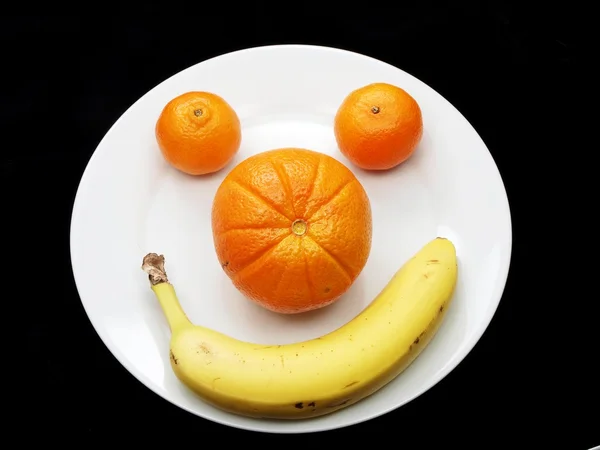 Citrus en banaan — Stockfoto