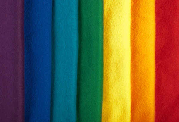 stock image Rainbow fabric background