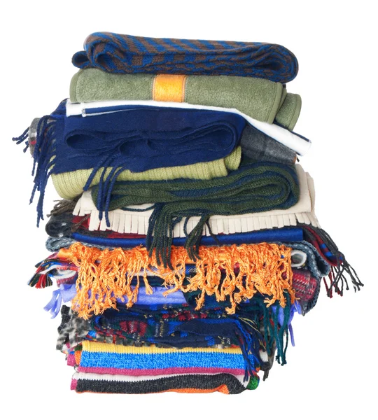 Scarfs stack | Isolated — Stock Photo, Image