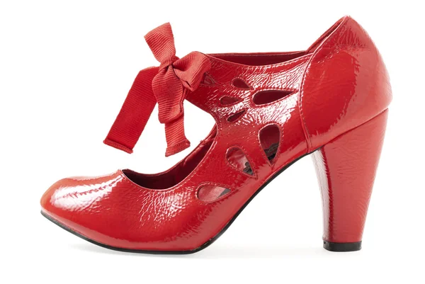 Zapato rojo hembra Aislado —  Fotos de Stock