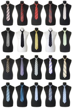 Neckties collection | Isolated clipart