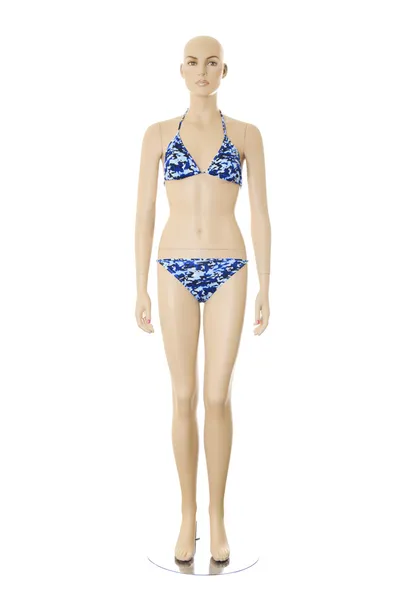 Manichino donna in bikini Isolato — Foto Stock