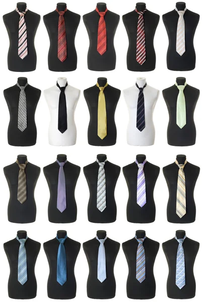 Krawattenkollektion | isoliert — Stockfoto
